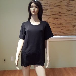Red 23 Black Shiny T-shirt Size L